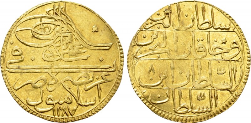ISLAMIC. Turkey. Abdul Hamid I (AH 1188-1203 / 1774-1789 AD). GOLD Zeri mahbub. ...