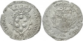 ITALY. Modena. Cesare d´Este and Virginia de Medici (1598-1615). 6 Bolognini.