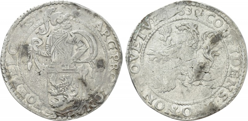 NETHERLANDS. West Friesland. Lion Dollar or Leeuwendaalder (1639).

Obv: MO AR...