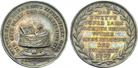 GERMANY. Bayern. Augsburg. AR Doppeldukat Abschlag (offstrike). 200 years of the Reformation, from P.H. Müller (1717).
