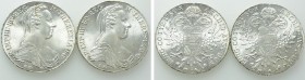2 Talers of Maria Theresia (Restrikes).