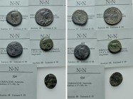 5 Roman Provincial coins.