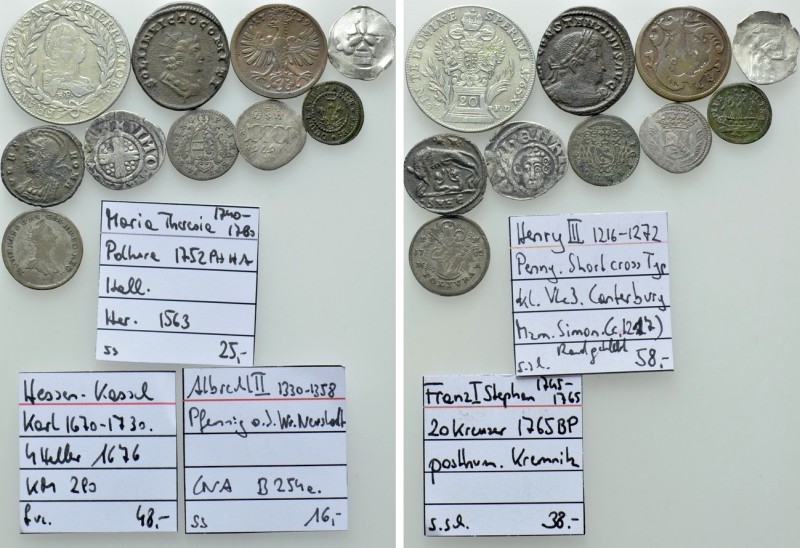 10 Coins; Ancient to Modern. 

Obv: .
Rev: .

. 

Condition: See picture....