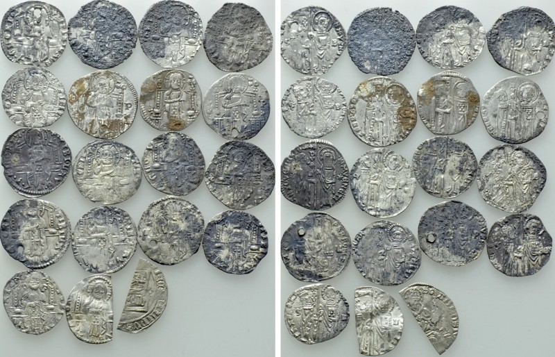 19 Medieval Coins; Some With Holes. 

Obv: .
Rev: .

. 

Condition: See p...