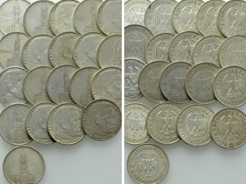 20 Silver Coins of Germany / Third Reich. 

Obv: .
Rev: .

. 

Condition:...