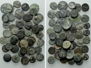Circa 50 Greek Coins.