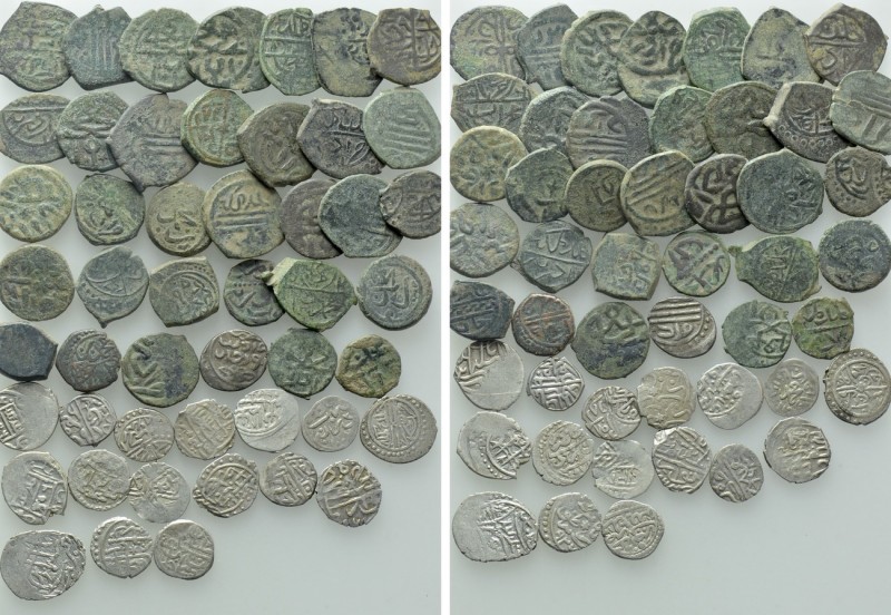 Circa 50 Ottoman Coins. 

Obv: .
Rev: .

. 

Condition: See picture.

W...