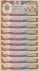 Afghanistan, 1.000 Afghanis, 1991, UNC, p61c, (Total 10 consecutive banknotes)