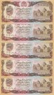 Afghanistan, 1.000 Afghanis, 1991, UNC, p61c, (Total 5 consecutive banknotes)
SH 1370