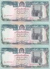 Afghanistan, 10.000 Afghanis, 1993, UNC, p63, (Total 3 consecutive banknotes)