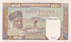 Algeria, 100 Francs, 1945, UNC, p88