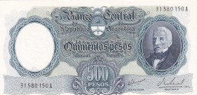 Argentina, 500 Pesos, 1964/1969, UNC, p278b