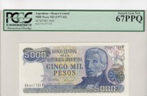 Argentina, 5.000 Pesos, 1977/1983, UNC, p305b
PCGS 67 PPQ