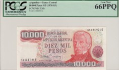 Argentina, 10.000 Pesos, 1976/1983, UNC, p306b
PCGS 66 PPQ