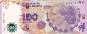 Argentina, 100 Pesos, 2016, UNC, p358b
Eva Peron
