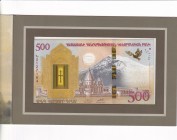 Armenia, 500 Dram, 2017, UNC, pNew, FOLDER
Noah's Ark Commemorative Banknote