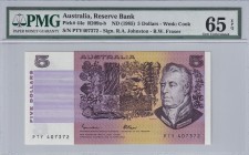 Australia, 5 Dollars, 1985, UNC, p44e
PMG 65 EPQ