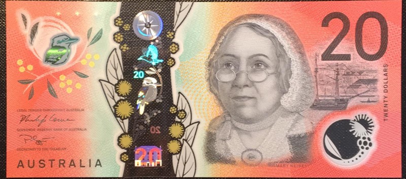 Australia, 20 Dollars, 2019, UNC, pNew