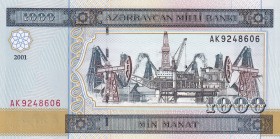 Azerbaijan, 1.000 Manat, 2001, UNC, p23