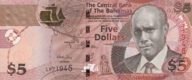 Bahamas, 5 Dollars, 2013, UNC(-), p72b
