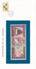 Bahrain, 1/2 Dinar, 1973, UNC, p7, FOLDER
In its stamped and stamped special envelope.