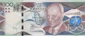 Barbados, 100 Dollars, 2013, UNC, p78a