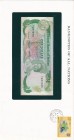 Belize, 1 Dollar, 1983, UNC, p43, FOLDER
In its stamped and stamped special envelope.