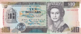 Belize, 10 Dollars, 1990, UNC, p54a
PMG 58 EPQ