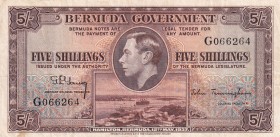 Bermuda, 5 Shillings, 1938, VF, p8a