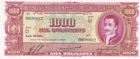 Bolivia, 1.000 Bolívianos, 1945, UNC, p149