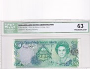 Cayman Islands, 50 Dollars, 2001, UNC, p29a
ICG 63, Queen Elizabeth II. Potrait