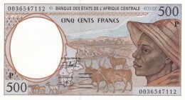 Central African States, 500 Francs, 2000, UNC, p601Pg
P for Chad