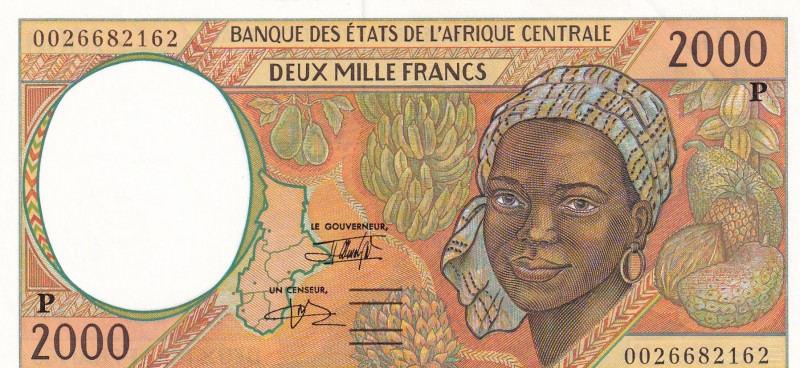 Central African States, 2.000 Francs, 2000, UNC(-), p603P
'P'' Chad