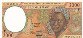 Central African States, 2.000 Francs, 2000, UNC(-), p603P
'P'' Chad