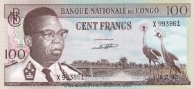 Congo Democratic Republic, 100 Francs, 1962, UNC, p6