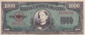 Cuba, 1.000 Pesos, 1950, UNC(-), p84a