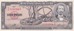 Cuba, 10 Pesos, 1960, UNC, p88c
sign: Che Guevara