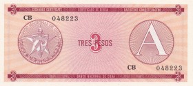 Cuba, 3 Pesos, 1985, UNC, pCS19