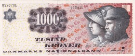 Denmark, 1.000 Kroner, 2004, AUNC, p64b