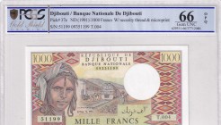 Djibouti, 1.000 Francs, 1991, UNC, p37e
PCGS 66 OPQ