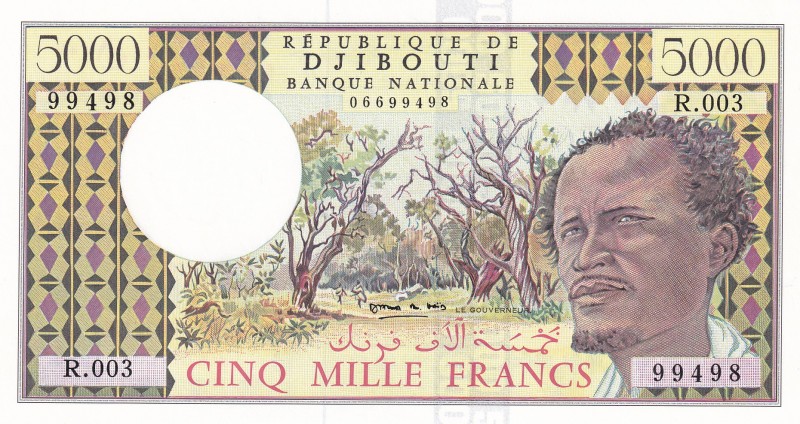 Djibouti, 5.000 Francs, 1979, UNC, p38d