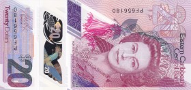 East Caribbean States, 20 Dollars, 2019, UNC, pNew
Queen Elizabeth II portrait, Polymer plastic banknote