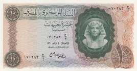 Egypt, 10 Pounds, 1961, UNC, p41
Sign 11: A. El-Refay, 1961-1963