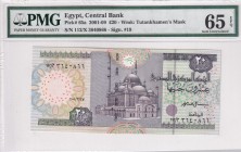 Egypt, 20 Pounds, 2001, UNC, p65a
PMG 65 EPQ