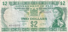 Fiji, 2 Dollars, 1969, VF, p60a
Queen Elizabeth II. Potrait