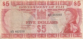 Fiji, 5 Dollars, 1971, VF, p67a
Queen Elizabeth II. Potrait