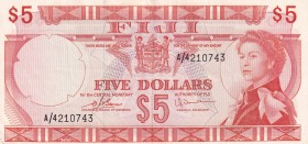 Fiji, 5 Dollars, 1974, XF, p73c
Queen Elizabeth II. Potrait