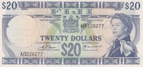 Fiji, 20 Dollars, 1974, XF, p75b
Queen Elizabeth II. Potrait