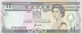 Fiji, 1 Dollar, 1993, UNC, p89a
Queen Elizabeth II. Potrait