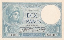 France, 10 Francs, 1932, UNC, p73d
Signature L. Platet and P. Strohl